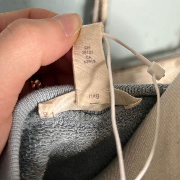 Eileen Fisher Womens Sweatshirt Boxy Tunic Crewneck Blue Size Extra Small NWT - Picture 10 of 12